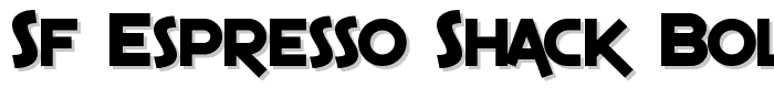 SF Espresso Shack Bold font